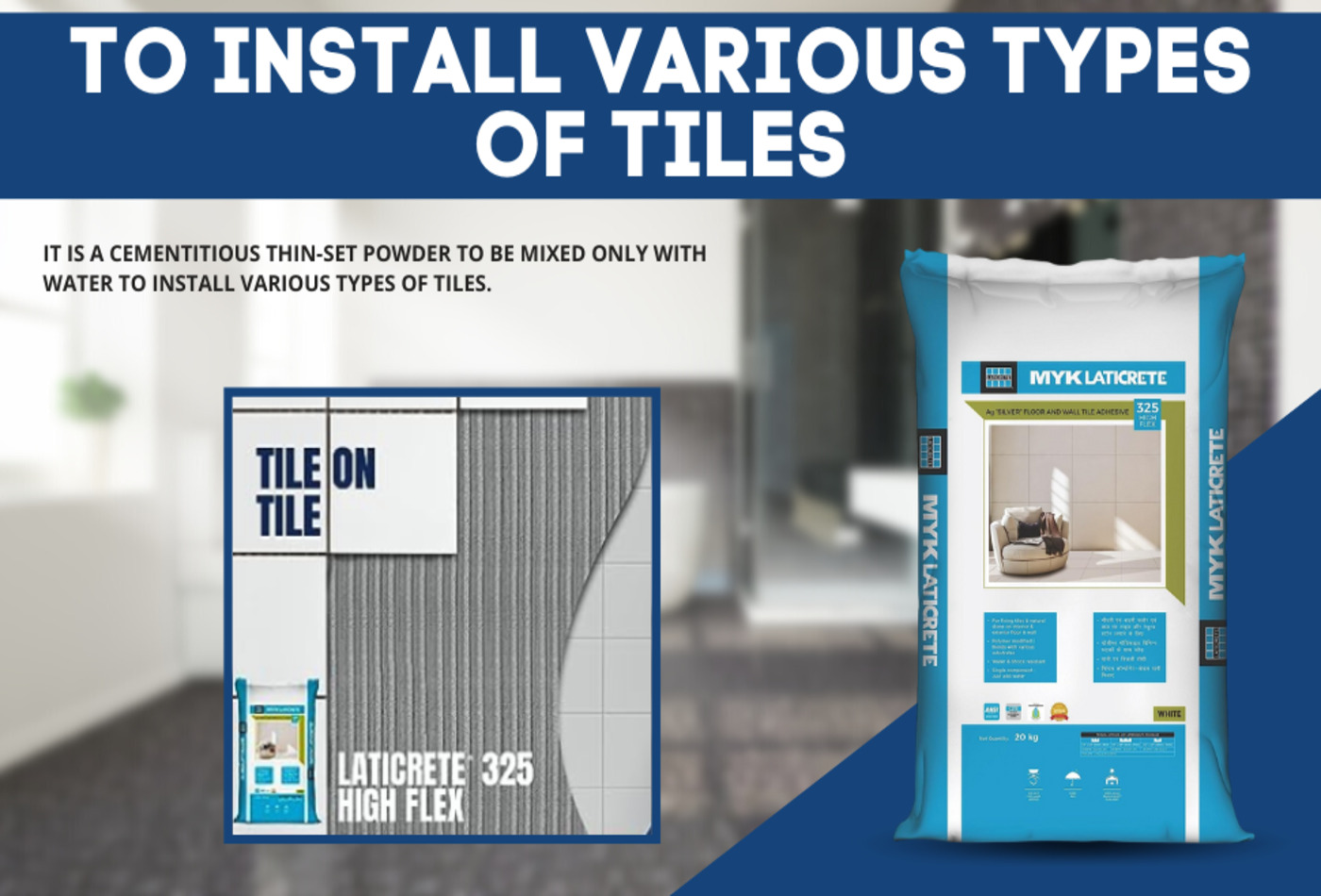 Tile Adhesives & Finishing - MYK Tile Paste – Yefax